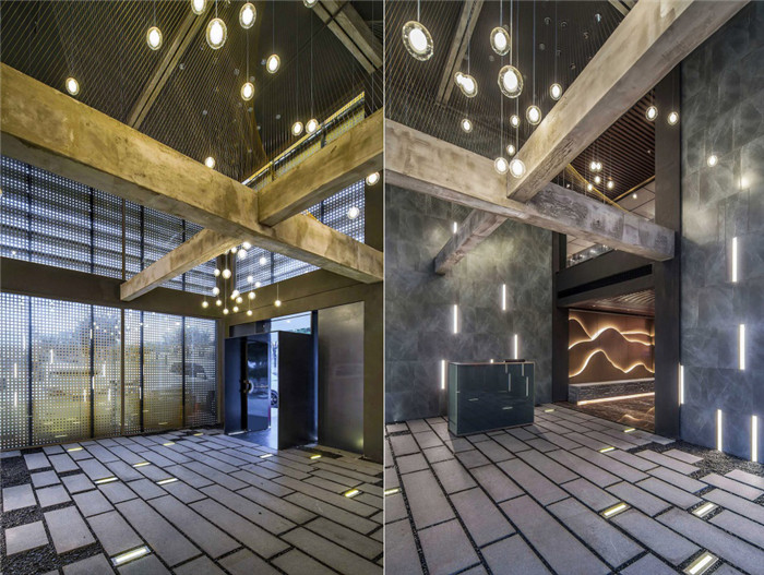 光影空間  日式鐵板料理餐廳大廳裝修設(shè)計案例賞析