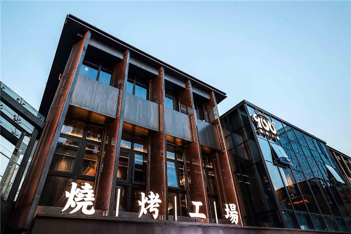 音樂+啤酒+燒烤一站式特色燒烤餐廳外觀裝修設(shè)計(jì)方案